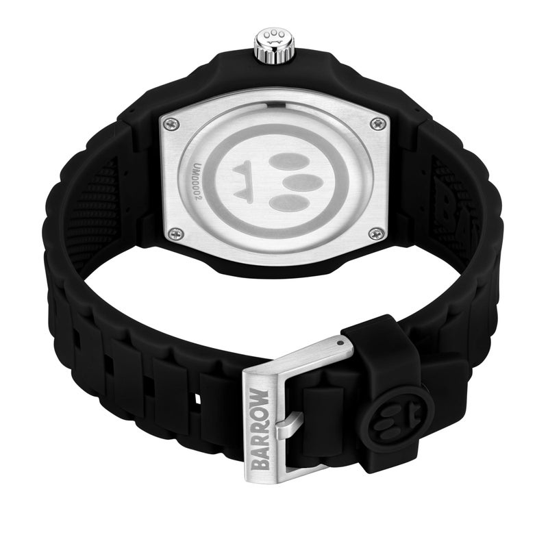 Barrow BWW00002 Black Dial Silicone Strap Watch for Unisex, 48mm - Image 3